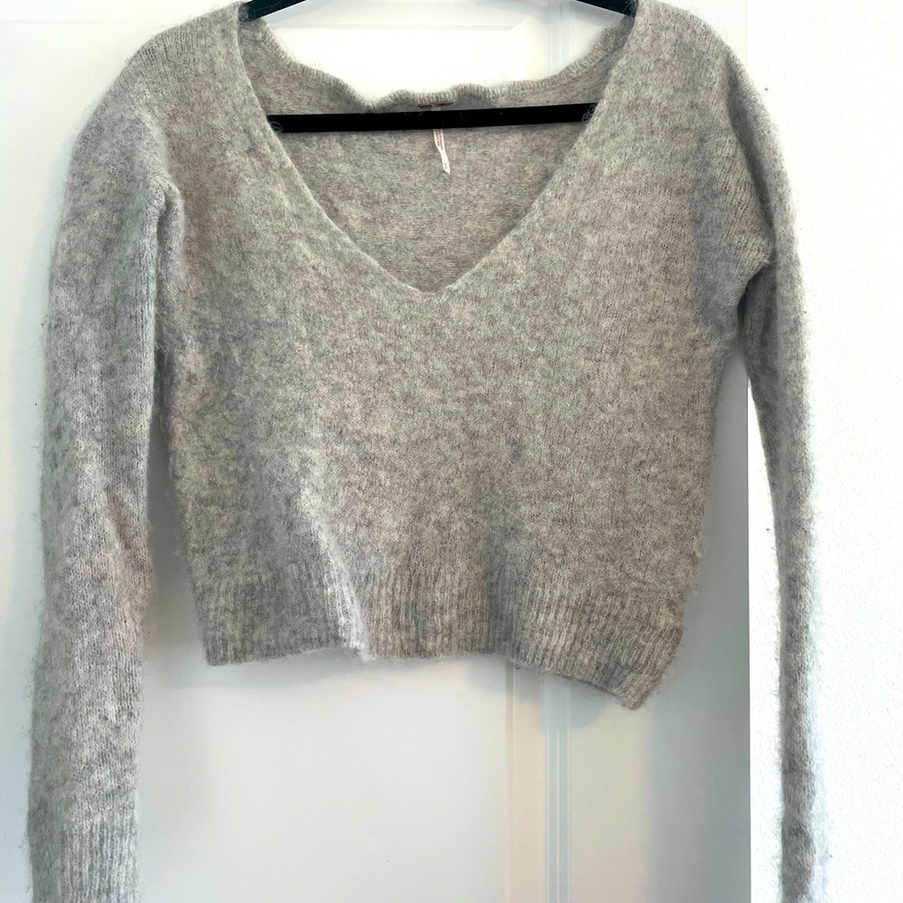 Free People Alpaca/Wool Grey Sweater S